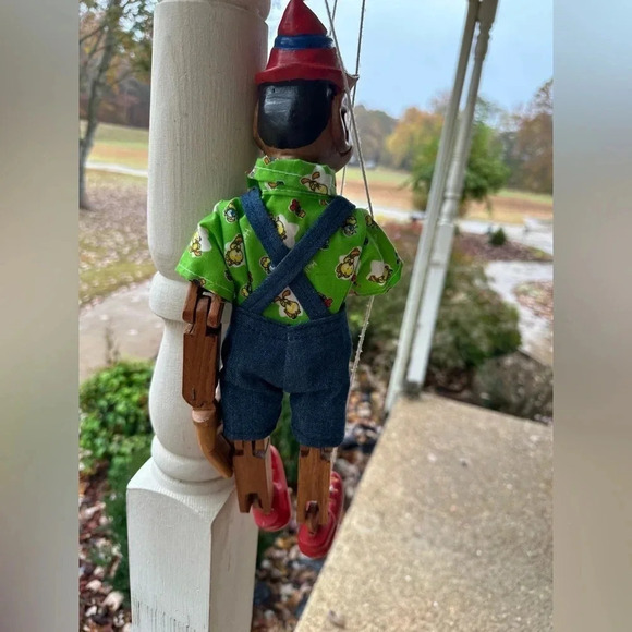 VTG RARE Handmade Pinocchio Beautiful Hand-carved Wooden Puppet Collectible - Picture 16 of 16